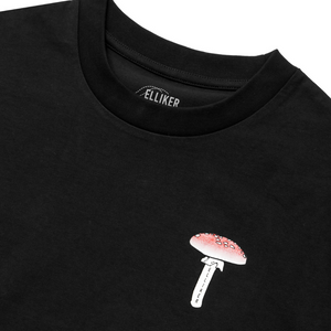 Elliker Spore Print T-Shirt In Black