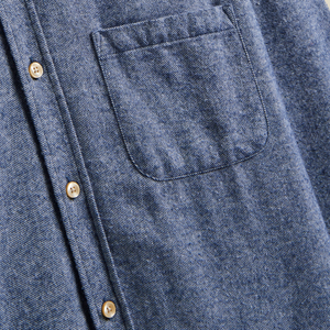 Portuguese Flannel Teca Shirt In Indigo