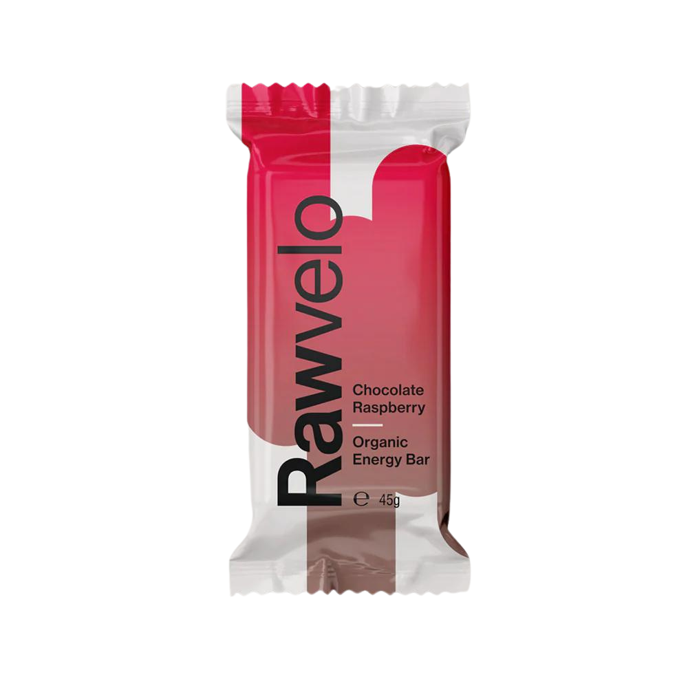 Rawvelo Chocolate Raspberry Organic Energy Bar