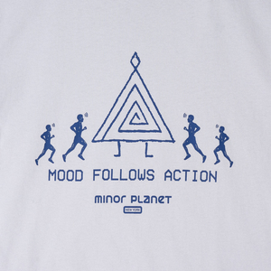 Minor Planet 'Mood Follows Action' T-Shirt In Grey