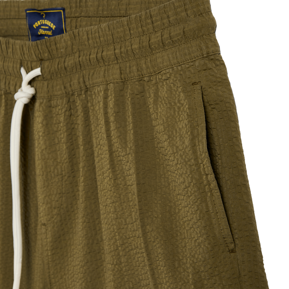 Portuguese Flannel Atlantico Shorts in Olive