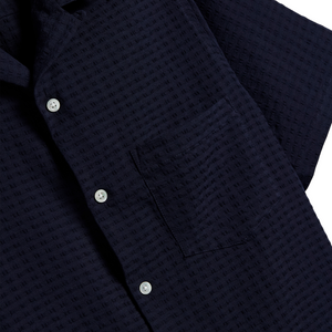 Portuguese Flannel Modego Shirt in Navy