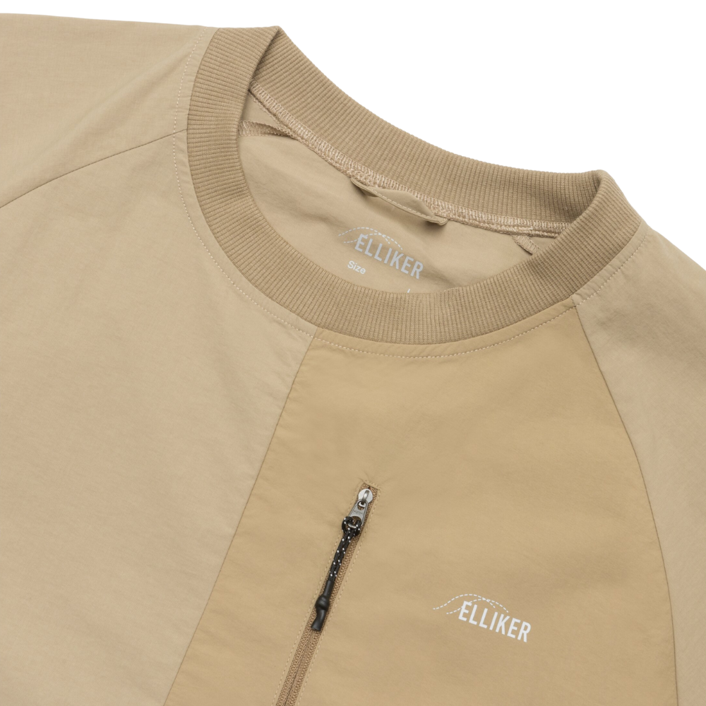 Elliker Kex Short Sleeve Tech T-Shirt in Sand