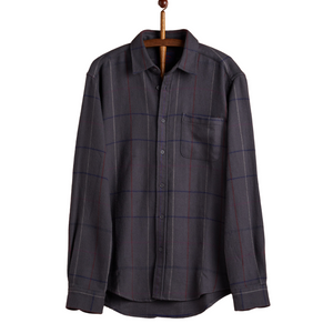 Portuguese Flannel Station Shirt Shirt in Grey