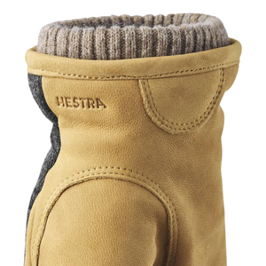 Hestra Noah Gloves in Charcoal and Tan