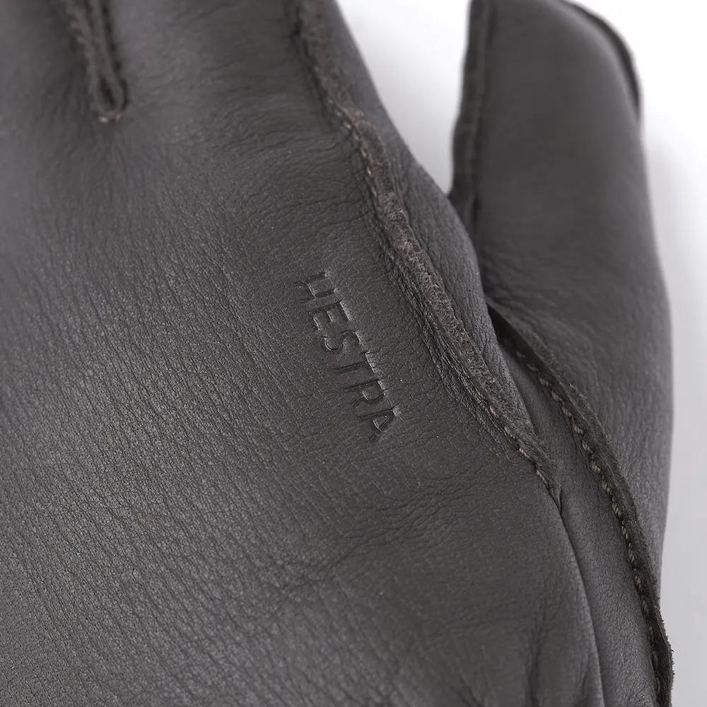 Hestra Deerskin Primaloft Gloves in Dark Brown