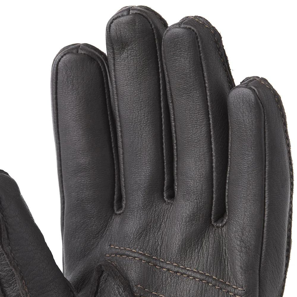 Hestra Deerskin Primaloft Gloves in Dark Brown