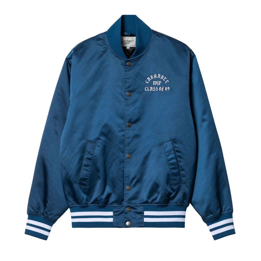 Carhartt WIP Class of 89 Bomber Jacket in Elder and White