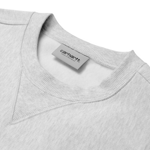 Carhartt WIP American Script Sweat in Ash Heather