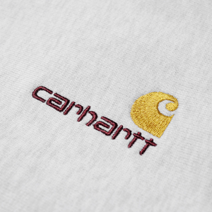 Carhartt WIP American Script Sweat in Ash Heather