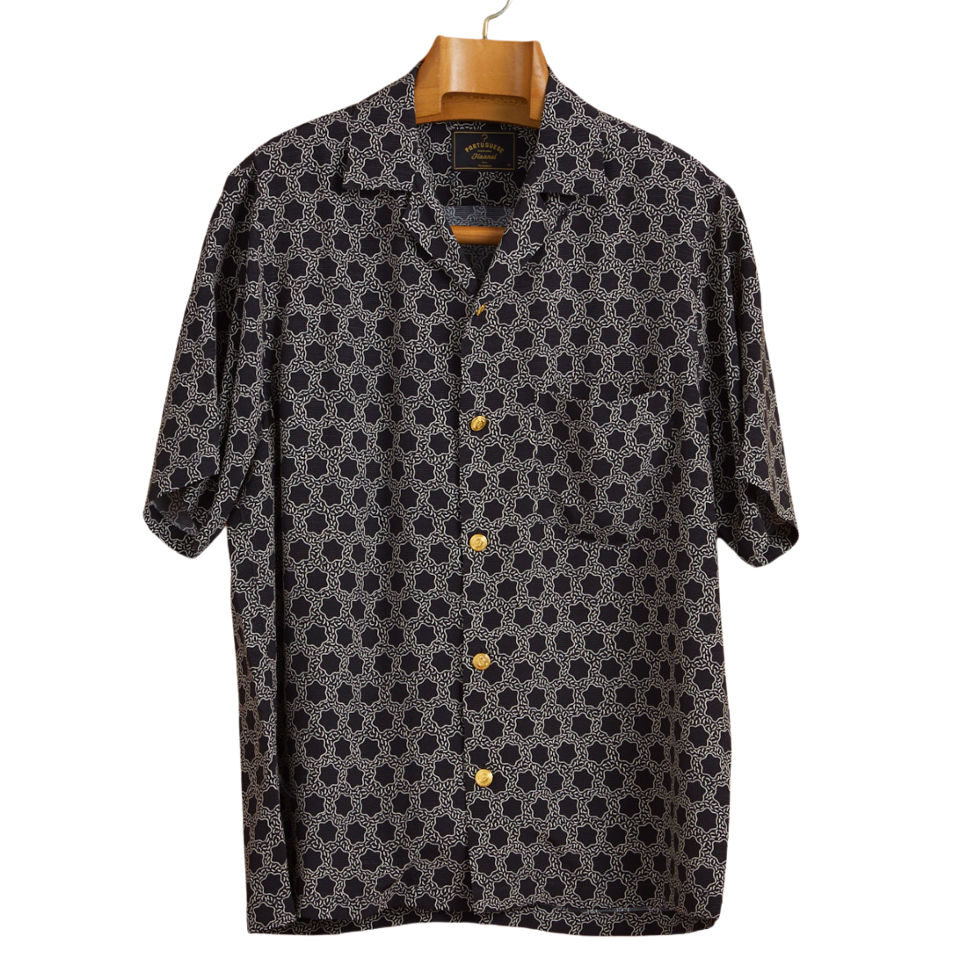 Portuguese Flannel Select Shirt in Black