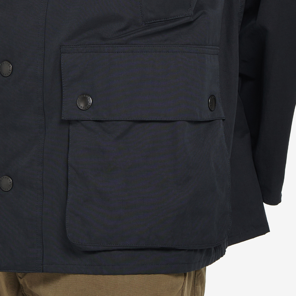 Barbour OS Peached Bedale Causal in Navy