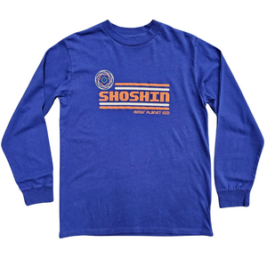 Minor Planet Shoshin Long Sleeve T-Shirt in Blue