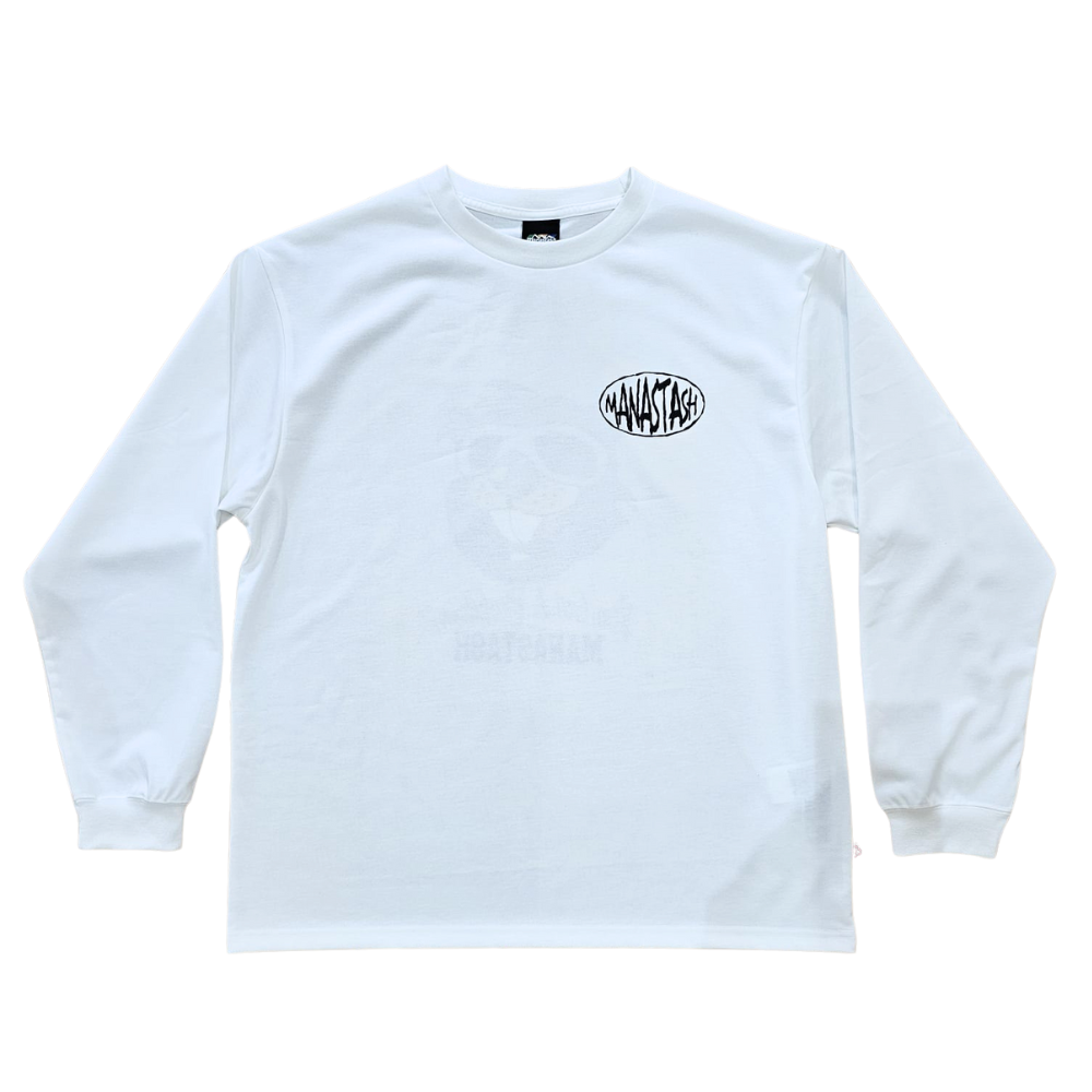 Manastash Beaver Long Sleeve T-Shirt in White