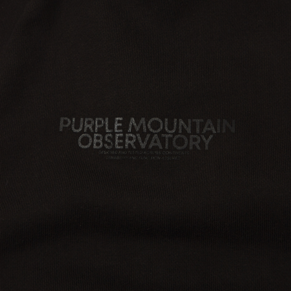 Purple Mountain Observatory Garment Dye Hoodie in Black