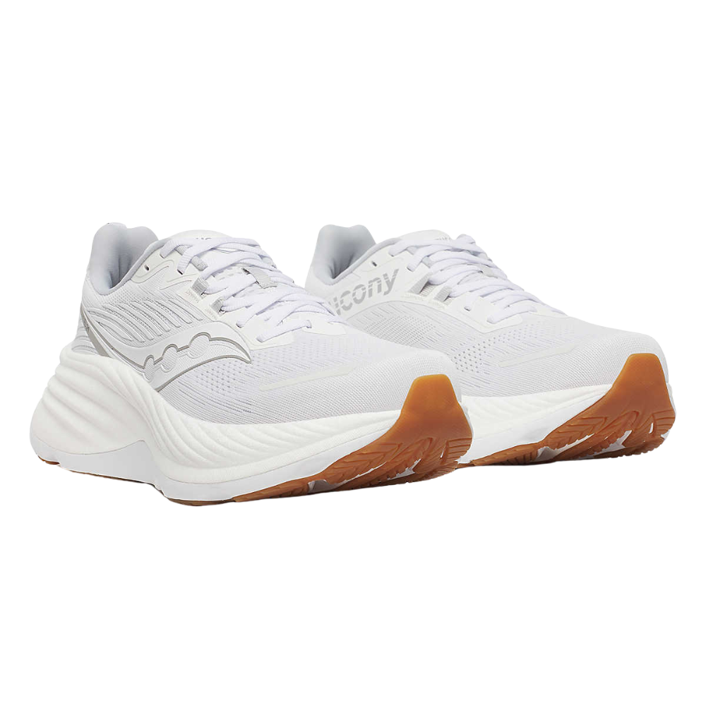 Saucony Hurricane 24 In White And Silver