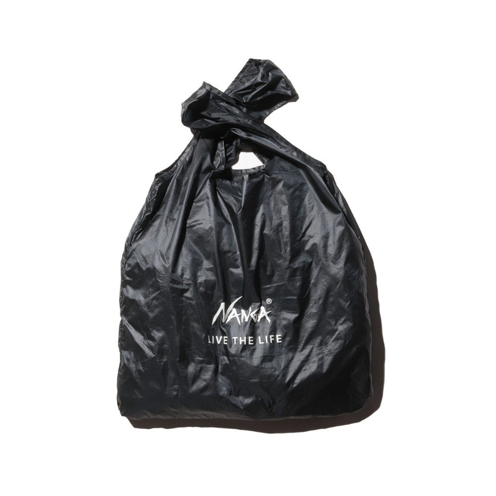 Nanga Pocketable Eco-Bag (Live The Life) In Black