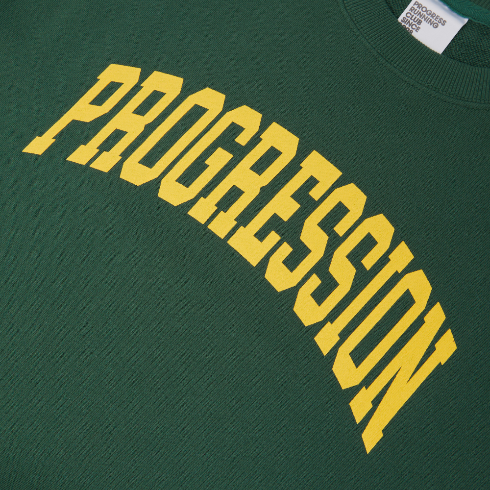 Progression Sweatshirt in Green and Yellow