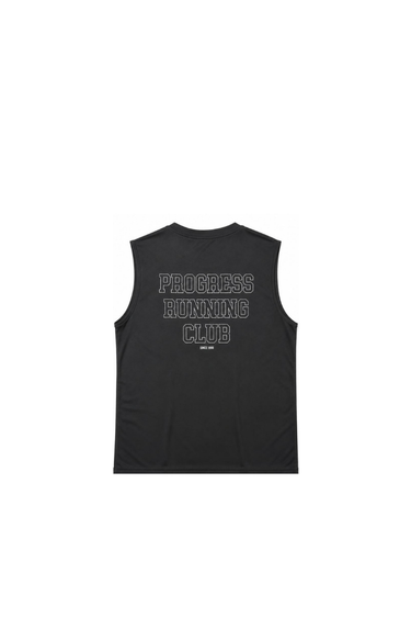 PROGRESS RUNNING CLUB JAPAN 'RUNNING P' TECH VEST - BLACK / GREY