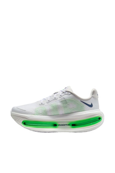Nike Vomero Premium Road Running Shoes - White/Midnight Navy-Green Spark