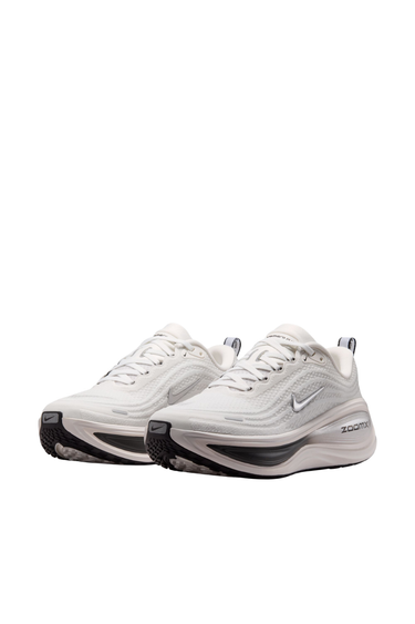 Nike Vomero Plus (Women's) Road Running Shoes - Summit White/Metallic Silver-Sail