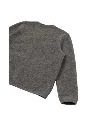 Universal Works Wool Fleece Cardigan - Grey Marl