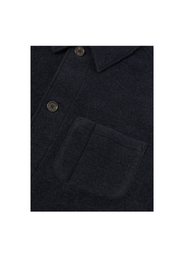 Universal Works Wool Fleece Field Jacket - Navy