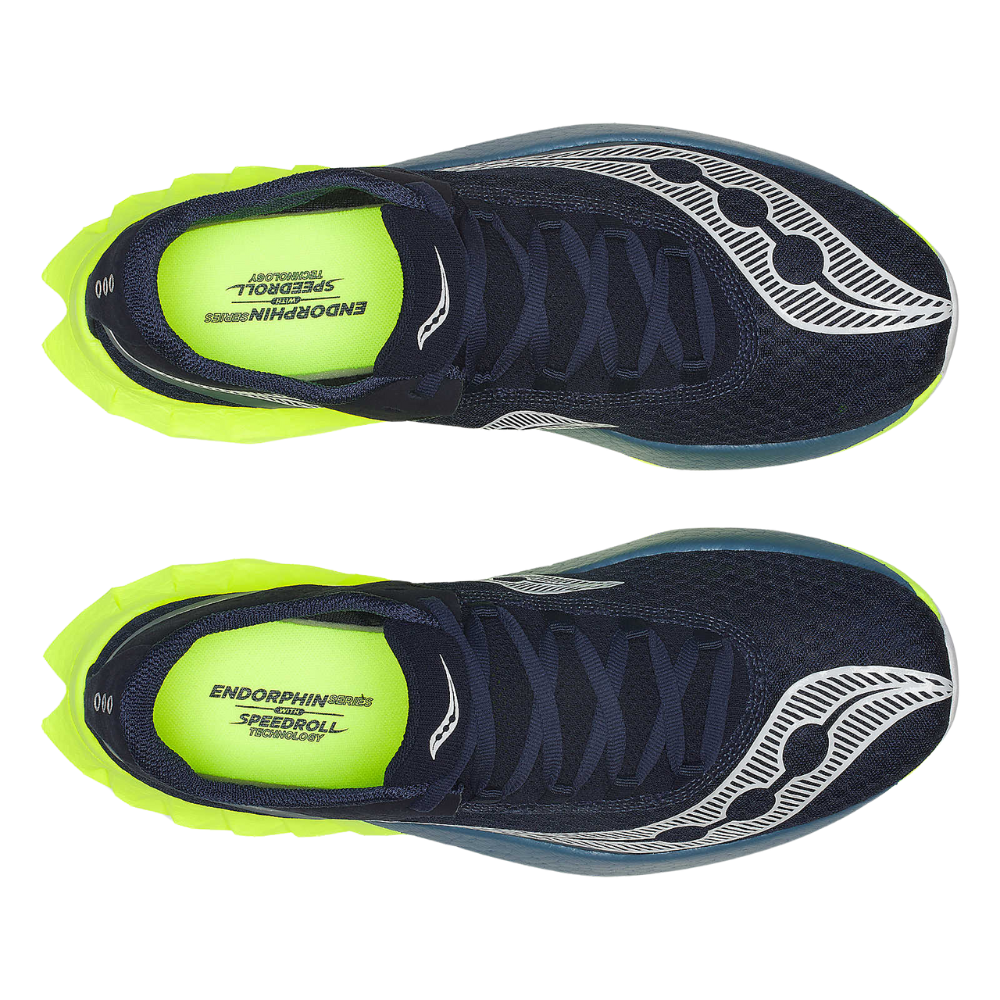 Saucony Endorphin Pro 4 In Navy And Citron