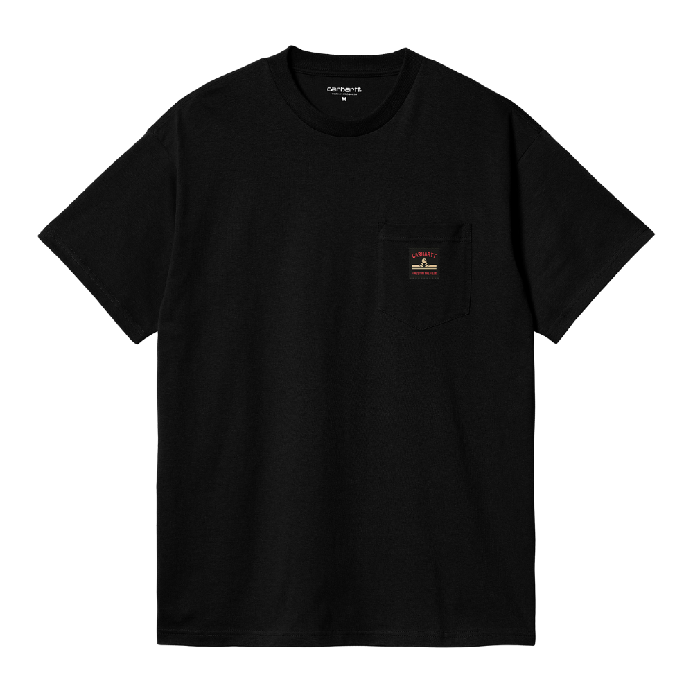 Carhartt WIP S/S Pocket Field T Shirt In Black