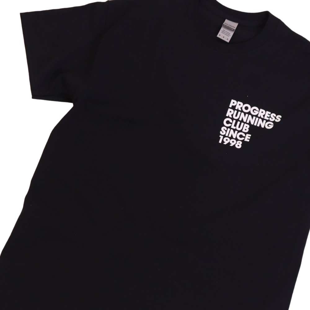 Progress Running Club Classic T-Shirt in Black